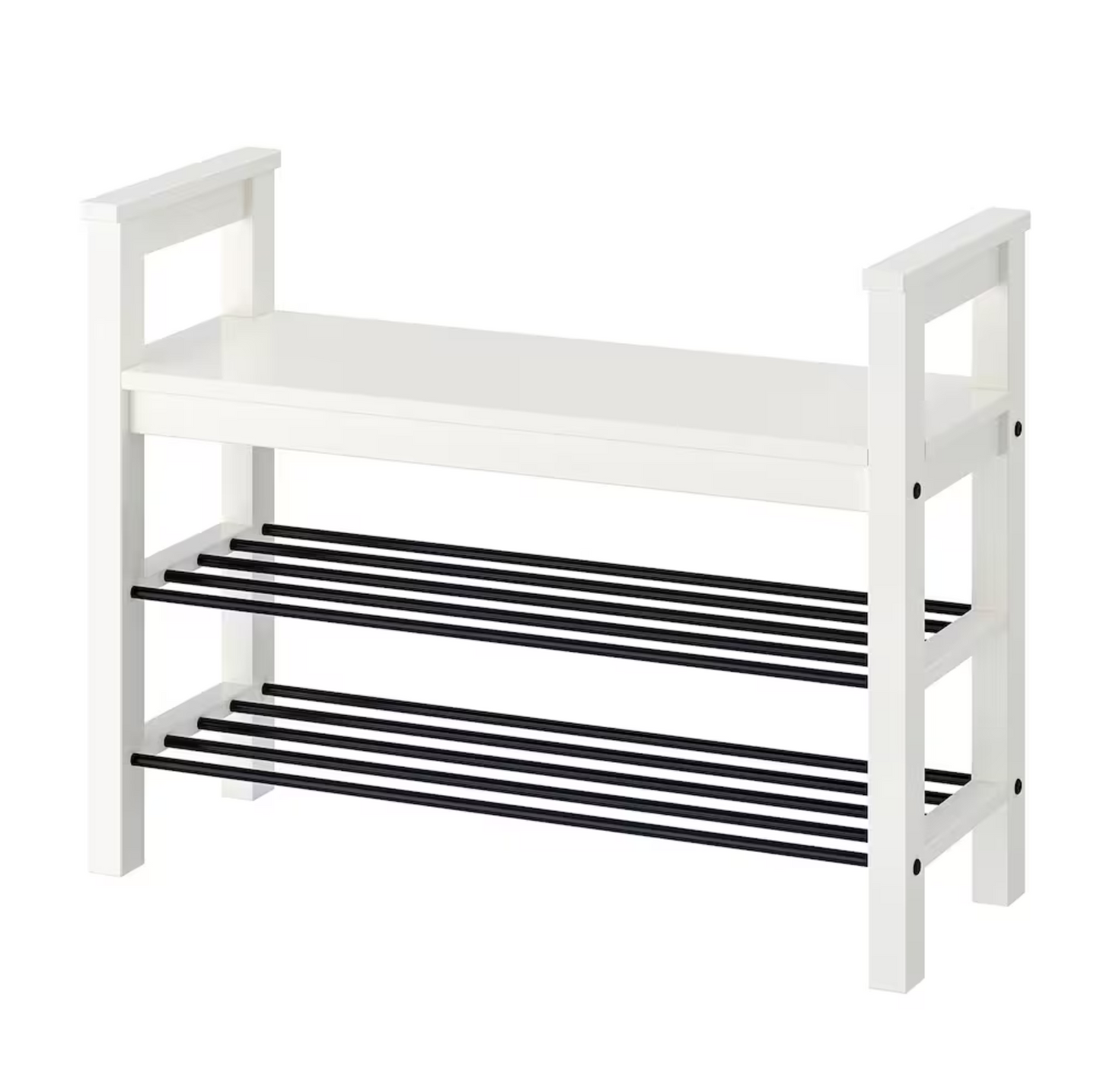 HEMNES Bench with shoe storage, white, 85x32x65 cm