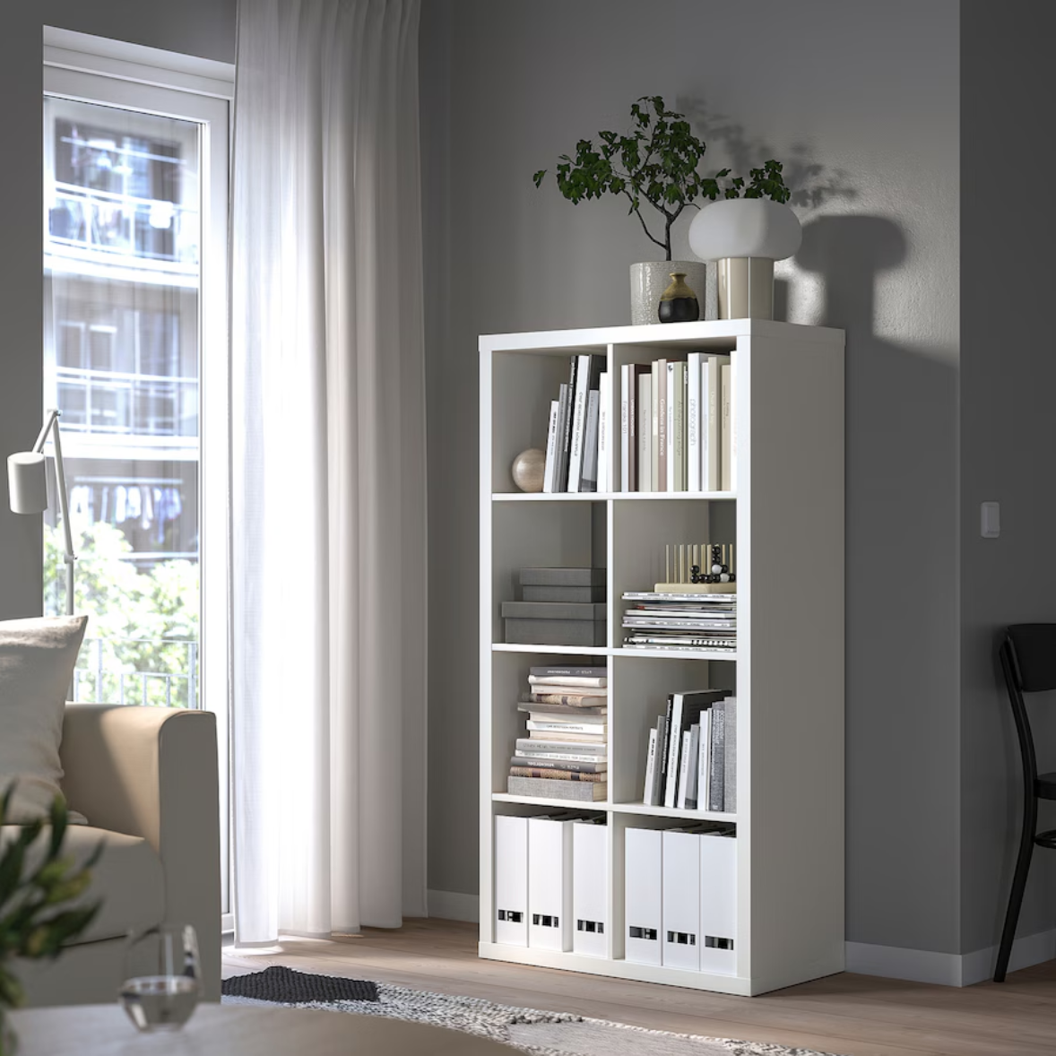 KALLAX Shelving unit, white, 77x147 cm