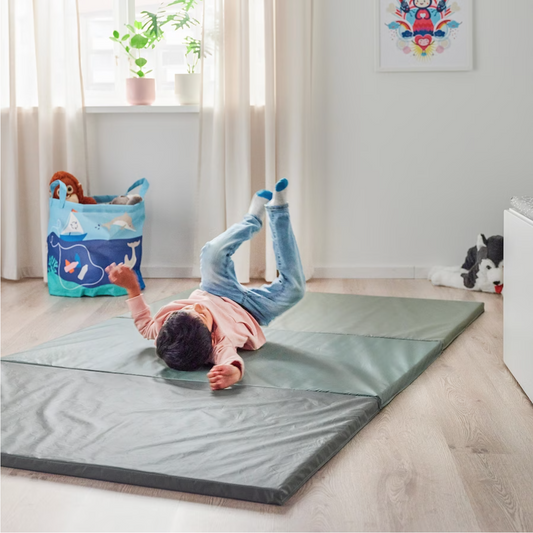 PASSBIT Folding gym mat, green, 120x225 cm