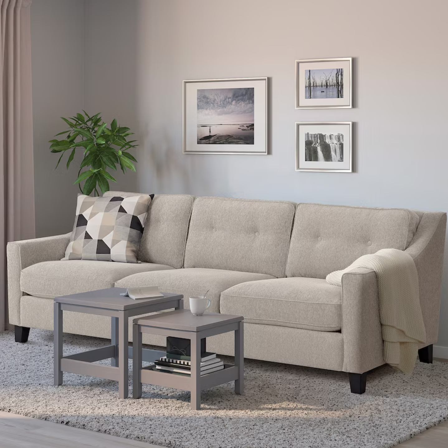 FROSLOV 3-seat sofa, Hyllie beige