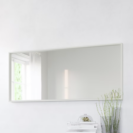 NISSEDAL Mirror, white, 65x150 cm