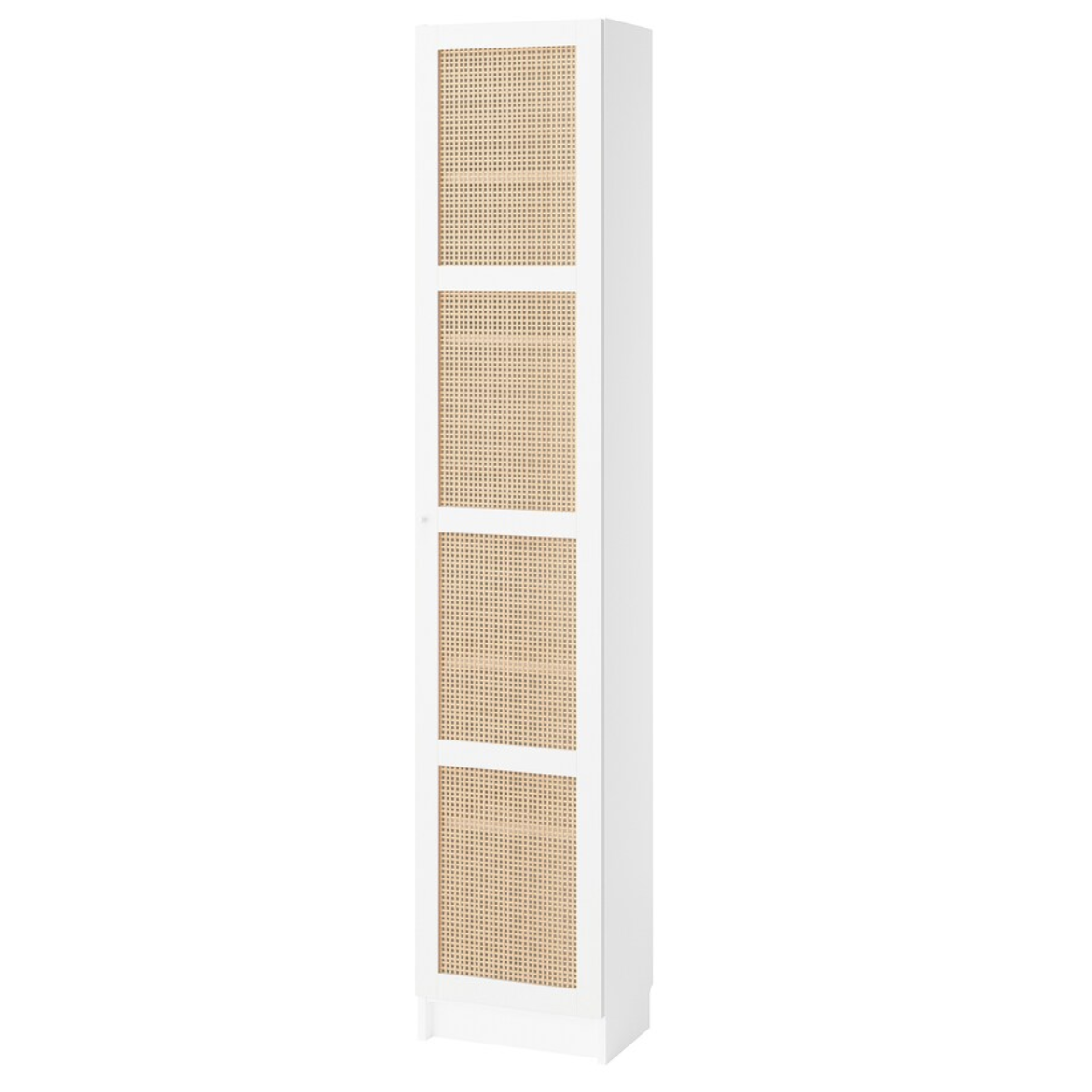 BILLY / HÖGADAL Bookcase with doors, white, 40x30x202 cm