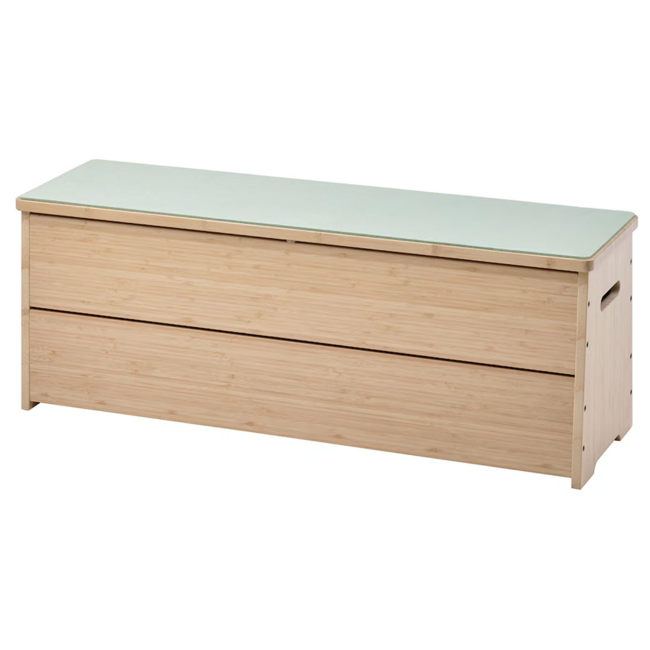 DAJLIEN Bench with storage, bamboo, 100x30x37 cm