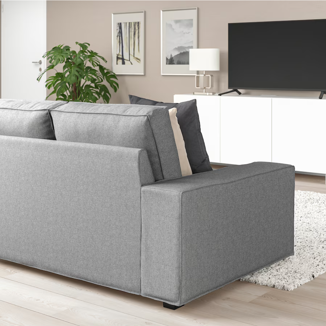 KIVIK 3-seat sofa, Tibbleby beige/grey