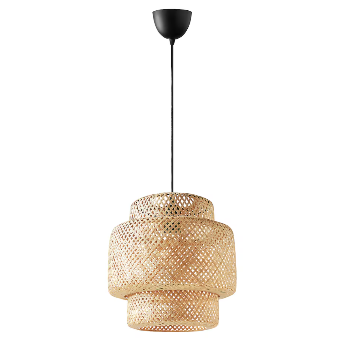 SINNERLIG Pendant lamp, bamboo/handmade, 27 cm